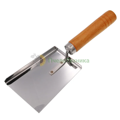 Скребок-лопатка (шлифованная сталь, деревянная ручка)